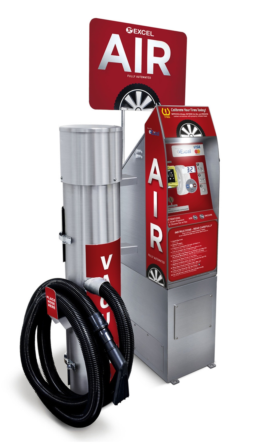 Buy Online SC12-SS Pay Air Machine | Excel Tire Gauge | Excel Tire Gauge