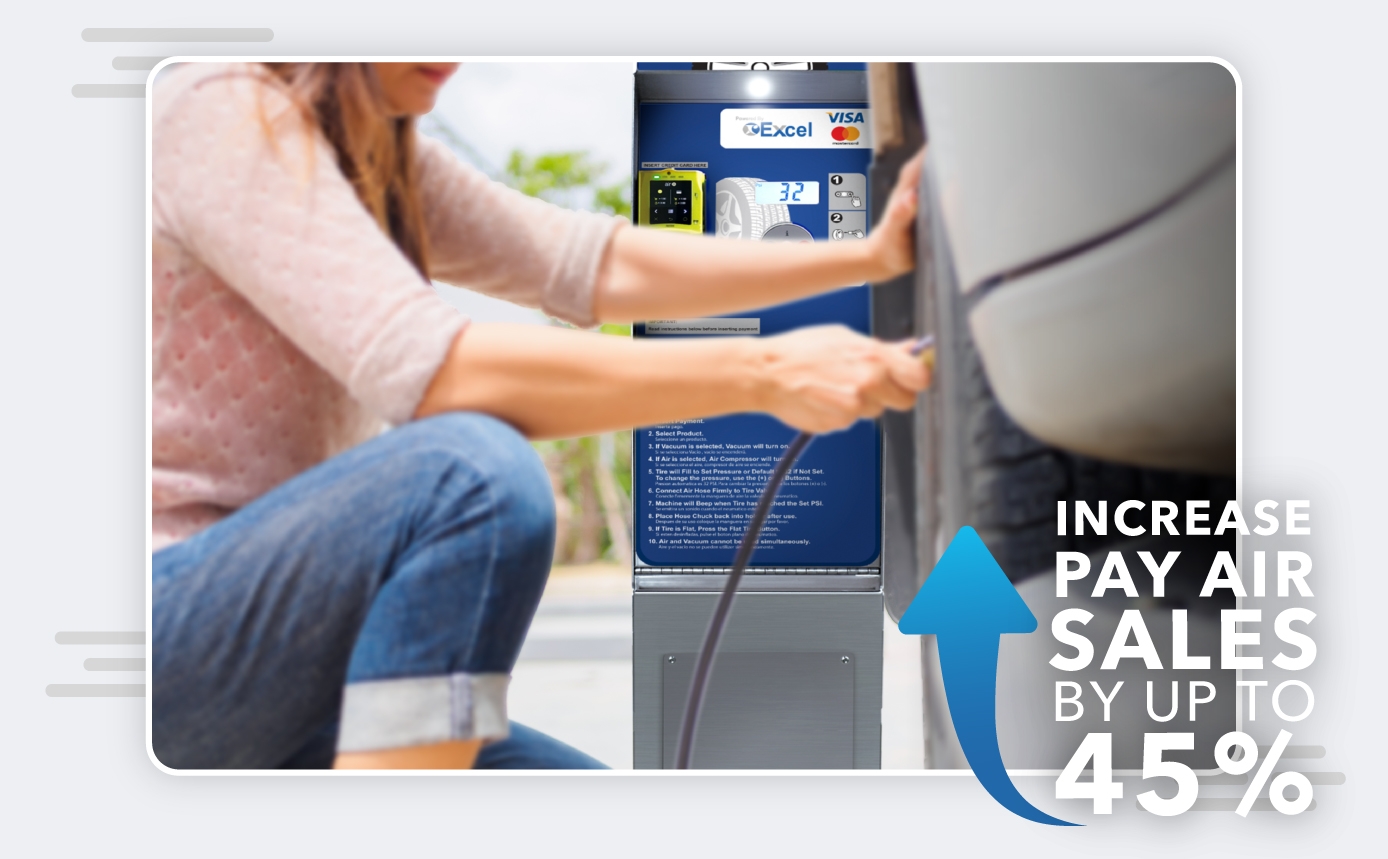 Gas Station and CStore Air Machine Solutions Excel Tire Gauge