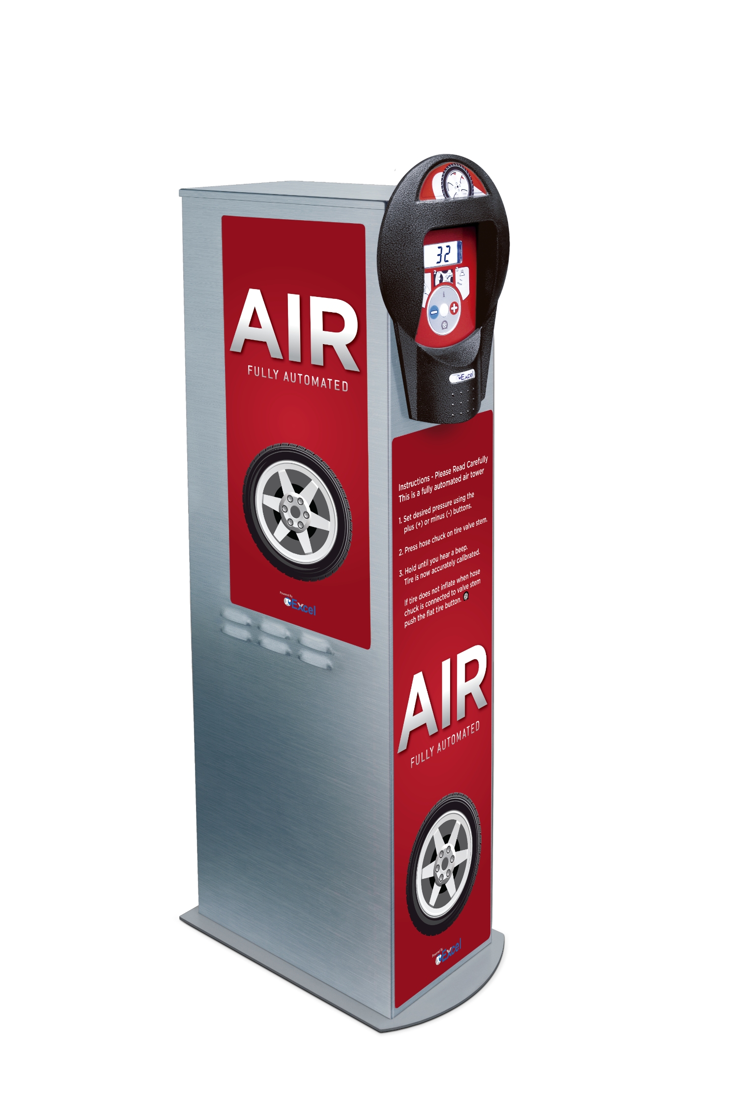 SC05SS Air & Vacuum Air Machine Excel Tire Gauge