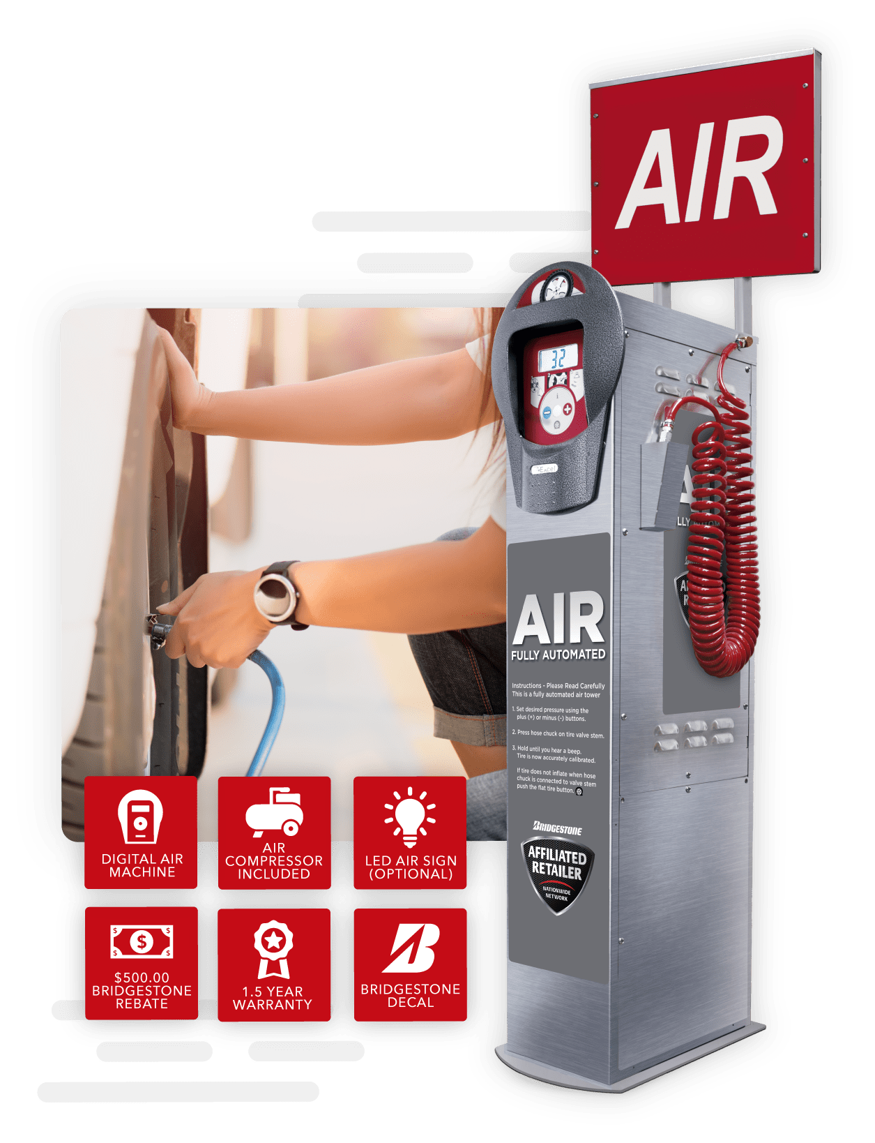 Excel Air Machines and Automatic Tire Inflator Bridgestone