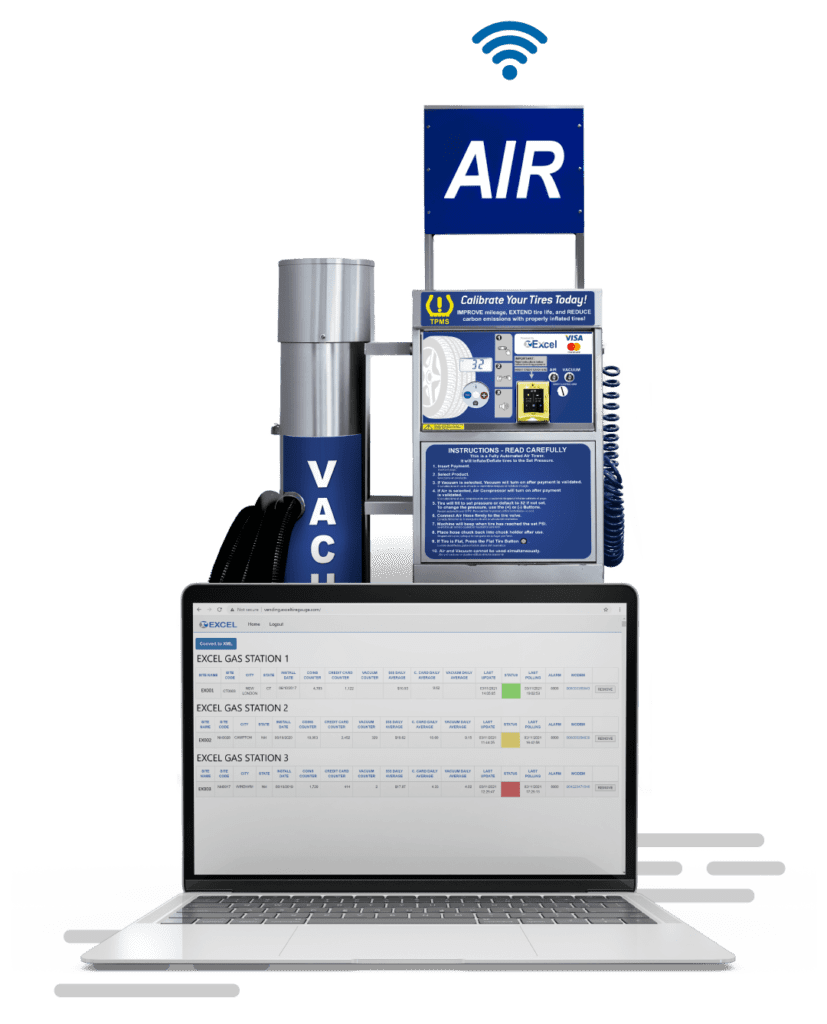 Digital Air Pump Excel Wifi Air Machine Gas Station