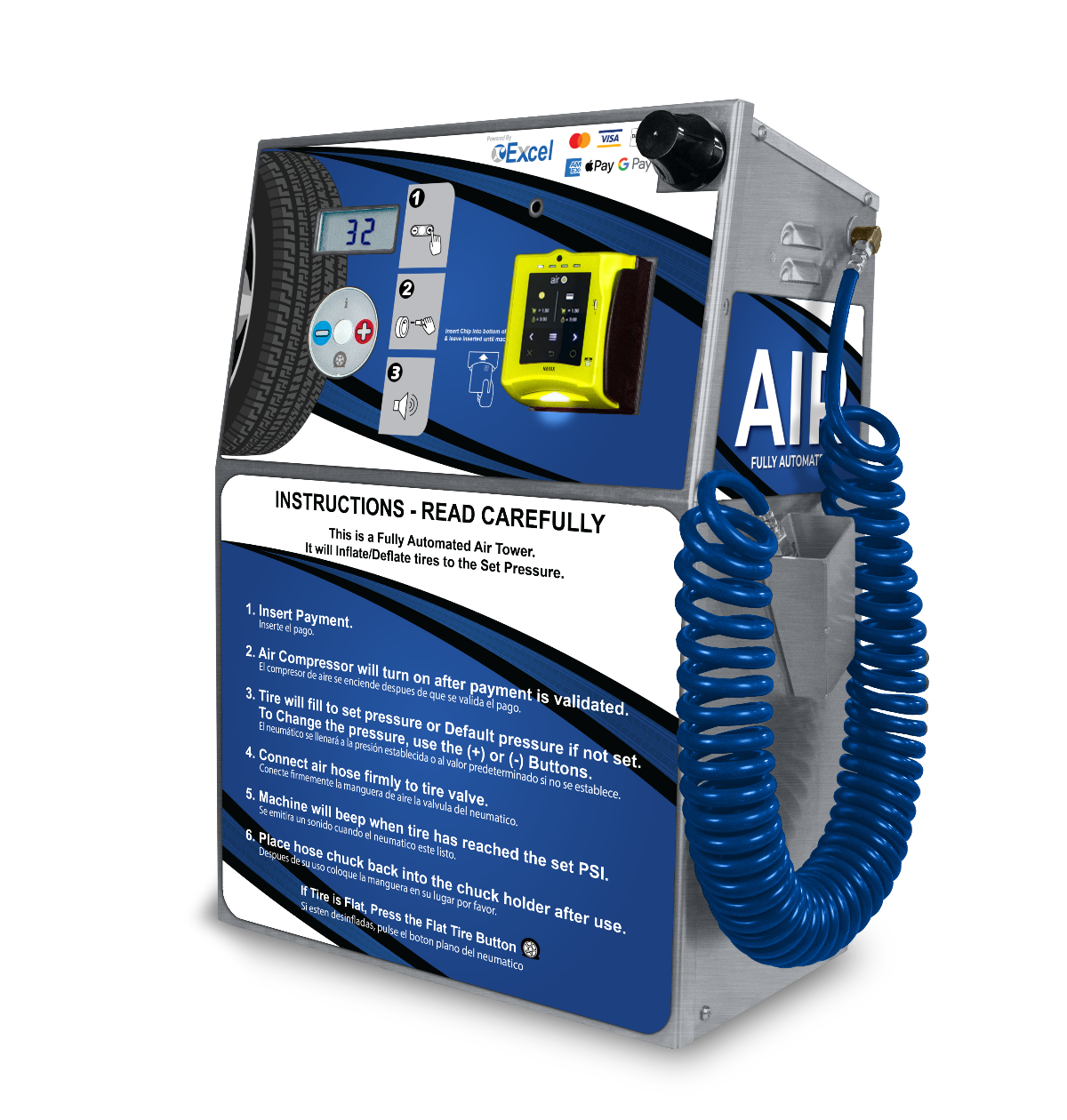 Buy Online SCWM23 Wall Air Machine Excel Tire Gauge